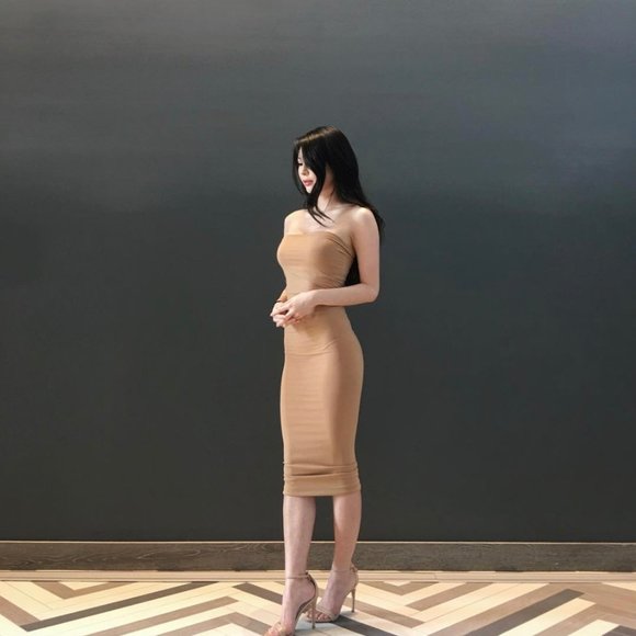 Wolford Tan Fatal Dress XS - Picture 1 of 1